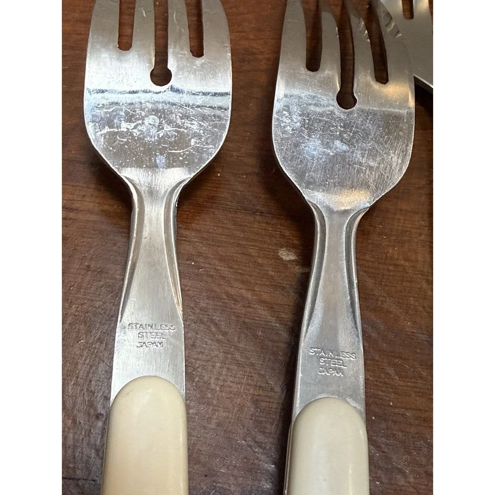 Vintage International Silver Heartland 12 Pc Flatware Set Japan Folk Art Farm